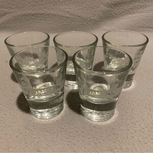 JJ & S Jameson Irish Whiskey Shot Glasses 1.5 oz Set of 5